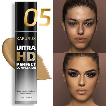 8-Color Face Foundation Cream Oil-Control Matte Concealer Waterproof Liquid Full Coverage Nude Base Professional Makeup Products