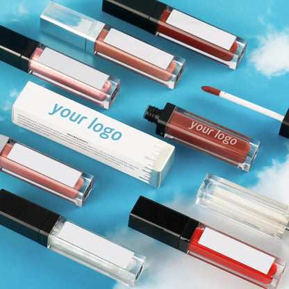 Matte Liquid Lipstick Private Label Vegan Lip Gloss Long Lasting Waterproof Lipgloss Mirror Tubes Wholesale Bulk For Business