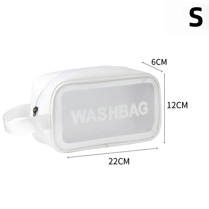 Portable Travel Wash Bag Female Transparent Waterproof Makeup Storage Pouch Large Capacity Cosmetic Organizer Beauty Women Case