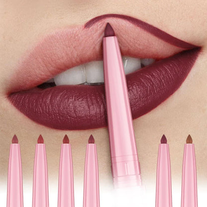 1PC Waterproof Matte Lip Liner Contours Lips in Shades Sexy Red Lipstick Natural Color Lip Makeup Hydrating Lip Cosmetic Gifts