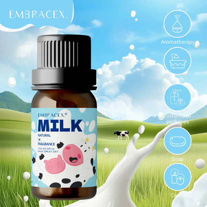 10ml Milk Fragrance Perfume Essential Oils Aromatherapy Oil Long Lasting Fragrance Car Aromatherapy For Women Gift