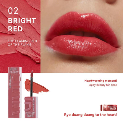 Multi-color matte lasting lip gloss lip gloss, non-greasy, non-fading, high-end warm colors, rich makeup liquid lipstick.