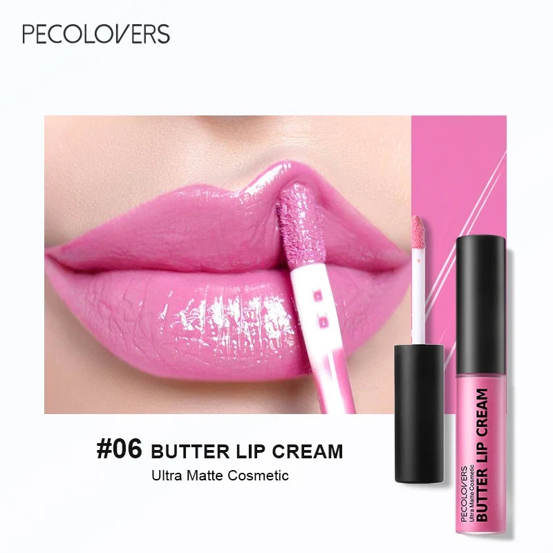 1PC Waterproof Liquid Lipstick 21 Color Vitamin E Makeup Sets Lip Glosses Lip Plumpers