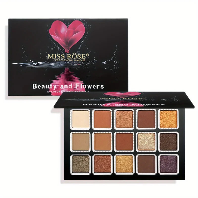 15 Colors Glitter Eyeshadow Palette Matte Waterproof Long Lasting Pressed Powder Cosmetics Kit Fashion Women Eye Makeup palette