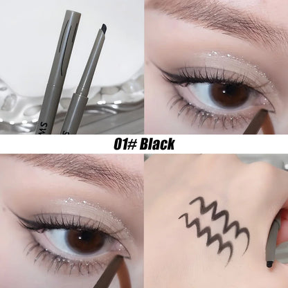 Silky Long-lasting Eye Liner Pencil  Eyeliner Pen Natural Matte Wine Red Eyeliner Easy To Color Waterproof Eye Make Up Cosmetics