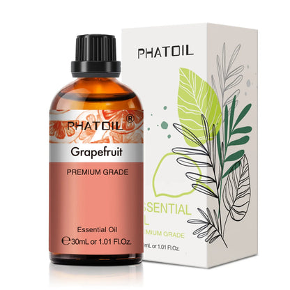 PHATOIL 1PCS Aromatherapy Essential Oil 30ml Lemon Eucalyptus Lavender Bergamot Jasmine Juniper Rose Vanilla Aroma Essential Oil