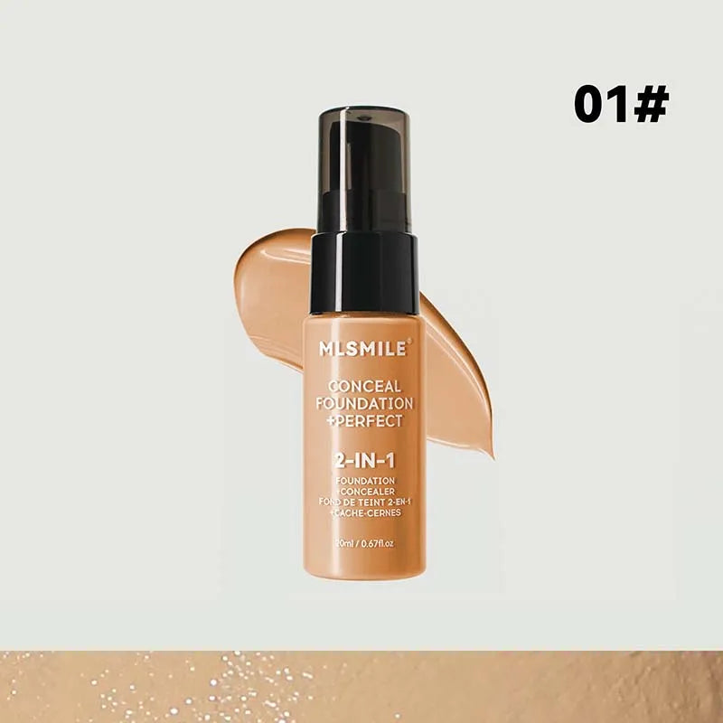 Face Foundation Cream Oil-Control Matte BBCream Waterproof Lasting Concealer Liquid Full Coverage Matte Base Professional Makeup