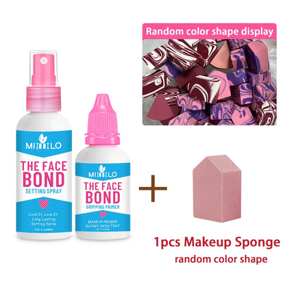 Long Lasting Primer Setting Spray Duo Non Greasy Deep Hydration Smudge Proof Makeup Base Holds Like Glue