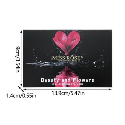 15 Colors Glitter Eyeshadow Palette Matte Waterproof Long Lasting Pressed Powder Cosmetics Kit Fashion Women Eye Makeup palette