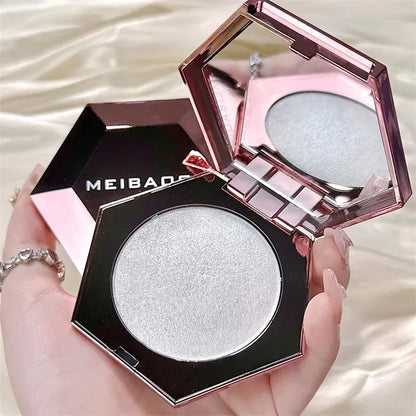 Diamond Highlighter Facial Bronzer Palette Platinum Shimmer Face Contour Powder Flash Body Base Illuminator - Water Light Makeup