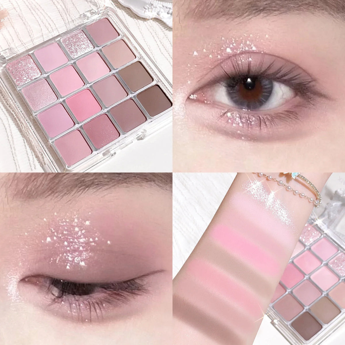 Xiaoyumi 16-Color Sunset Eyeshadow & Highlighter Palette