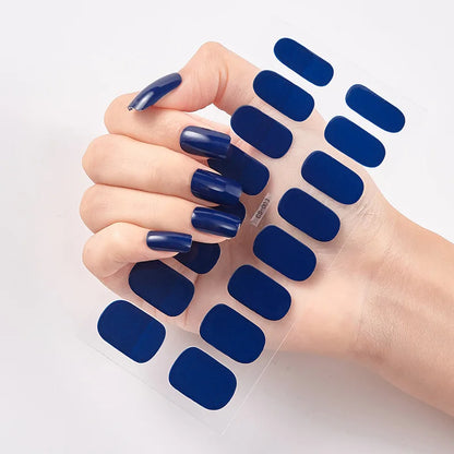 Pink Nude Full Cover Nail Sticker Gradient Color Self-Adhive Simple Full Nail Wraps DIY Thermal Effect Nail Art Making Manicur
