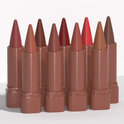 Nude Brown Lip Liner Pencil Velvet Matte Lipstick Lasting Waterproof Rendering Non-stick Cup Makeup Lips Liner Woman Cosmetics