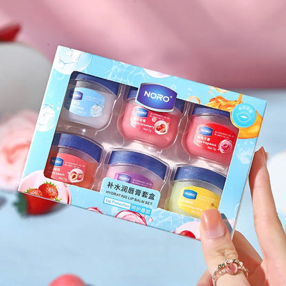 4/6/8pcs Fruit Series Lip Balm Set Moisturizing Hydrating Non-sticky Anti-Cracked Lip Mask Lip Balm for Lips Care