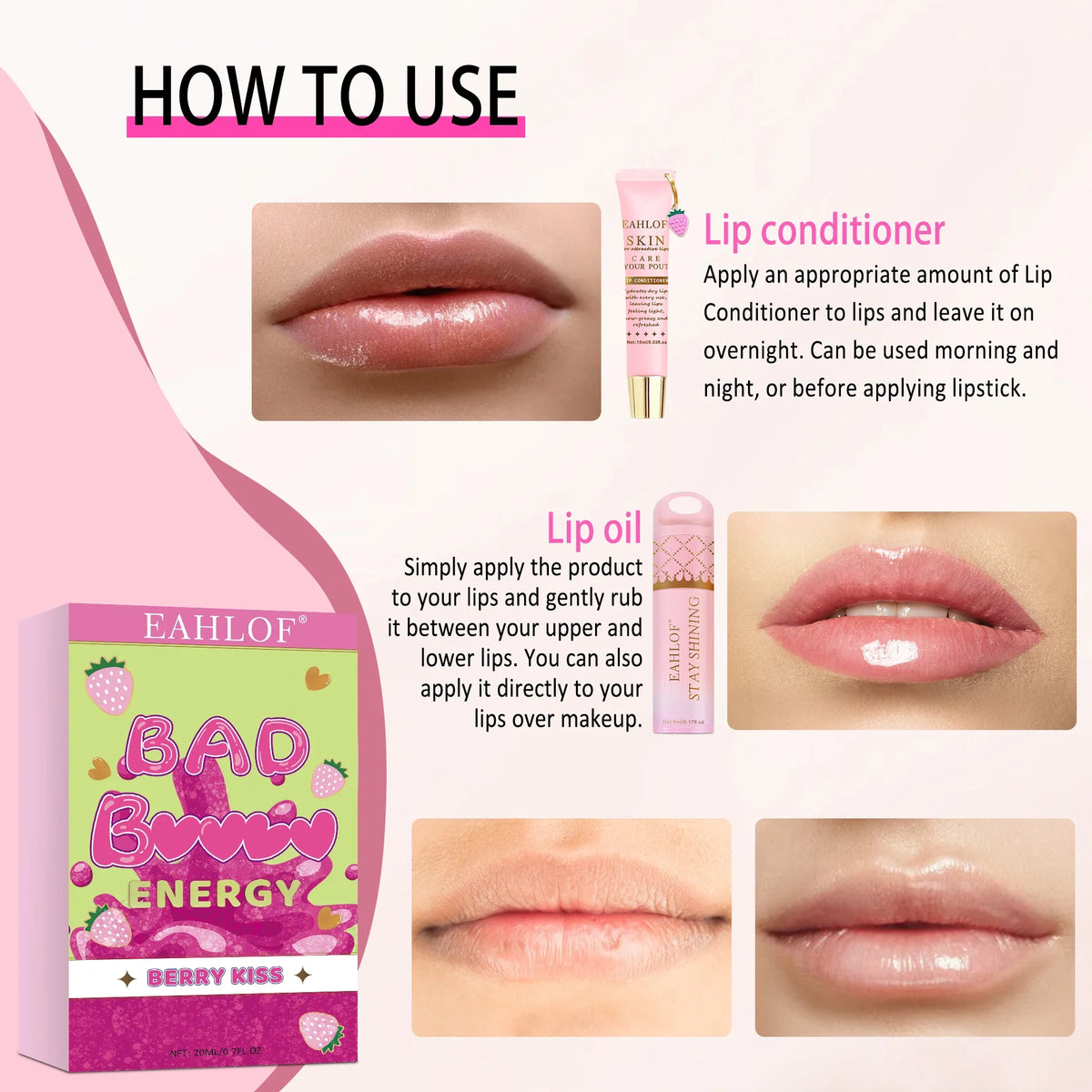 2pcs, bad b--tch lip balm repairs dry lips, all-natural lip mask, long-lasting moisture, moisturizing and intensive lip care