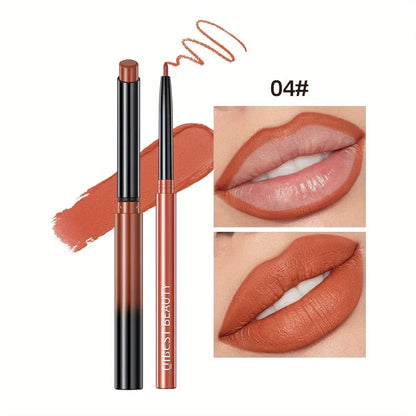 1PC matte lipliner, durable waterproof, sweat resistant, easy to color, fadeless lip gloss, essential for beauty