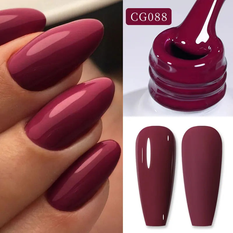 BORN PRETTY 10ml Blood Red Jelly Gel Nail Polish Halloween Nails Art Gel Polish Sheer Translucent Nail Gel for Winter Manicure