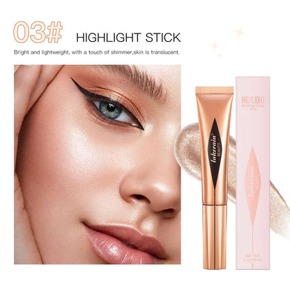 Multifunctional Makeup Pen Liquid Blush Bronzer Contouring Highlighter Pearlescent Fine Flash Sponge Tip Beauty Cosmetics Stick