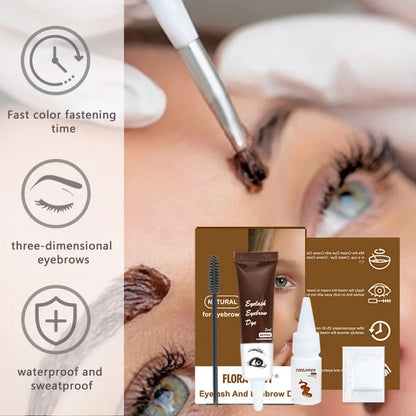 Professional Eyelash and Eyebrow Tint Kit - 50ml Waterproof Dye