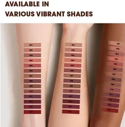 6pcs/Set Rozza Velvet Matte Lip Liner,Long-Lasting Waterproof Finish,Non-Fading,Brown,Pink,Purple Shades,Perfect for All Skins