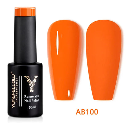 YOKEFELLOW 10ml Jelly Nude Gel Nail Polish High Quality Translucent Pink Nail Gel Varnish Soak Off UV Gel Polish Long Lasting