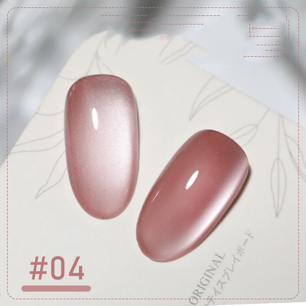 XEIJAYI Pink Cat Eye Gel Nail Polish Ceramic Magnetic Gel UV Semi-permanent Enamels Varnish Nail Supplies For Professionals Gel