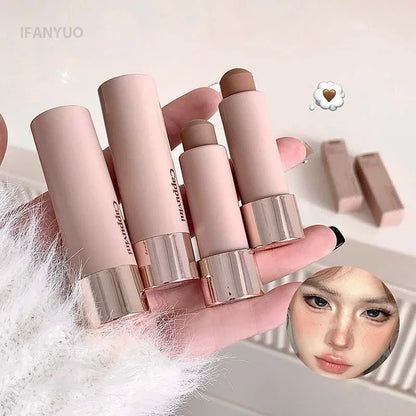 Gray Brown Bronzer Contouring Stick Waterproof Cream Texture Moisturizing Shadow Contouring Pen Face Concealer Cosmetics Makeup