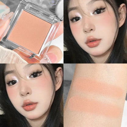 Hisyi Matte Monochrome Eyeshadow Palette Natural Light Highlighter Powder For Delicate Eye Contouring Brightens