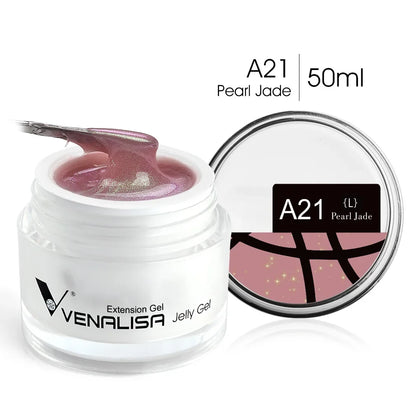 50ml VENALISA Builder UV Contruction Gel Jelly Gel Nude Skin Collection Nail Form Keep Nail C Arc Soak Off UV LED Camouflage Gel