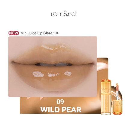 rom&nd THE JUICY LASTING TINT MINI,Juicy Glossy Texture,Lightweight Non-Sticky,Portable Design,Glamour,K-Beauty,Korean Makeup