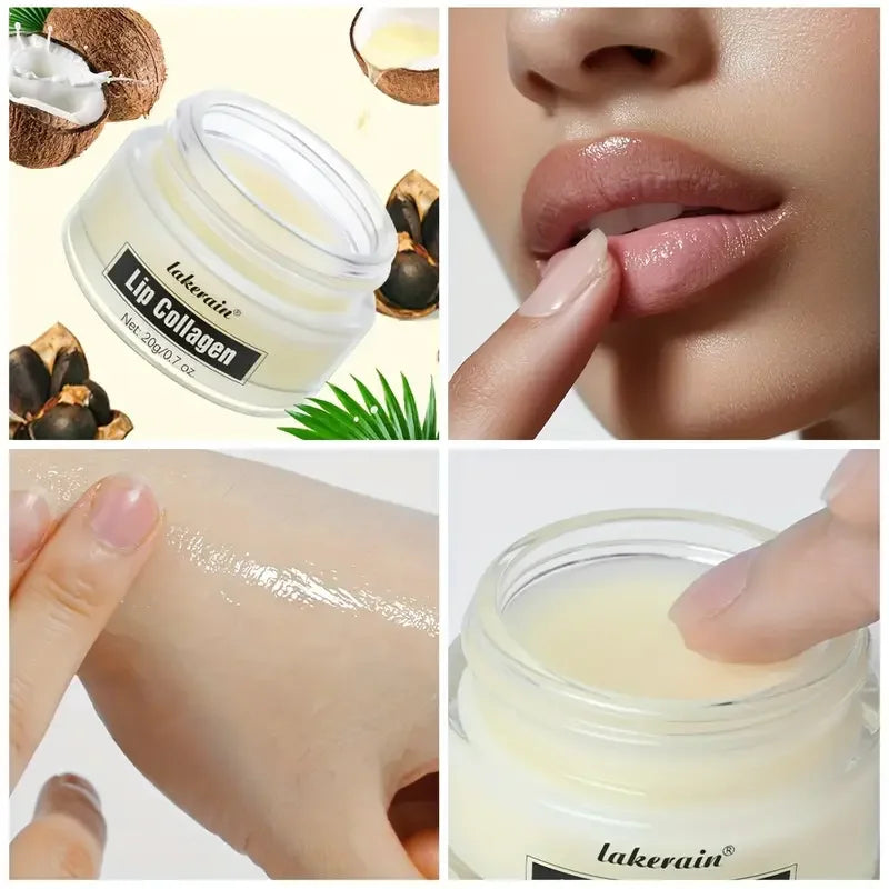Collagen Lip Mask,Autumn and Winter Lip Moisturizing, Deep Moisturizing Overnight Lip Balm Lip Plumper for Dry Repair Lip Care