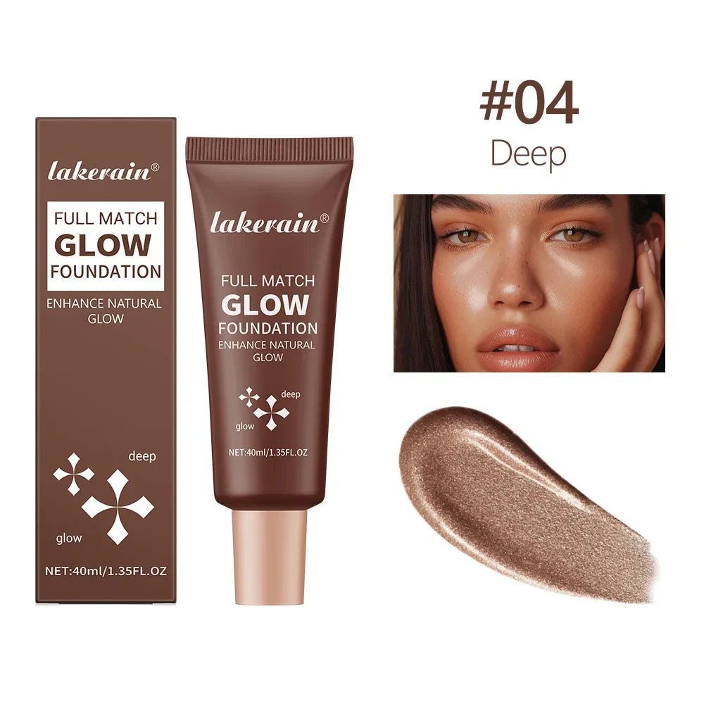 Natural Glow Enhancer Foundation Glowing Moisturizing Lightweight base Multi-purpose Face Body Glitter Cream Bronzer For Paris