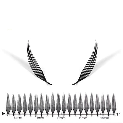 MARIA Comic Spire Eyelash Extension Individual Natural Cashmere Manga False Eyelashes Super Soft Feather Shape Pteris Lashes