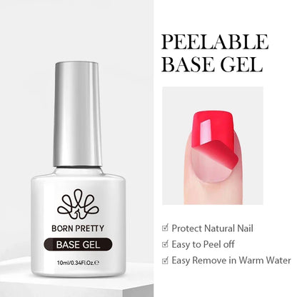 BORN PRETTY 10ml Blood Red Jelly Gel Nail Polish Halloween Nails Art Gel Polish Sheer Translucent Nail Gel for Winter Manicure