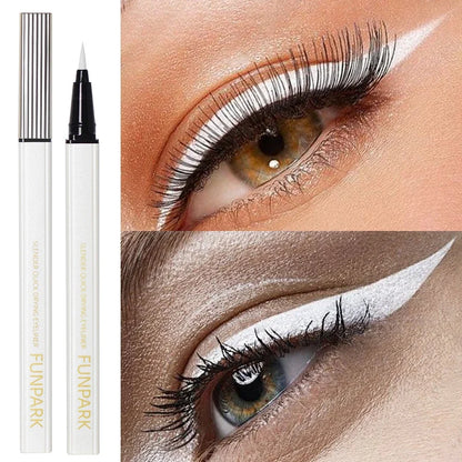 White Liquid Eyeliner Pen - Matte Waterproof Long Lasting