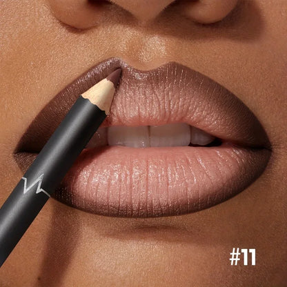 Waterproof Long Lasting Matte Lipliner Pencil Red Contour Tint Lipstick Non Stick Cup Moisturising Lip Makeup 12 Colors