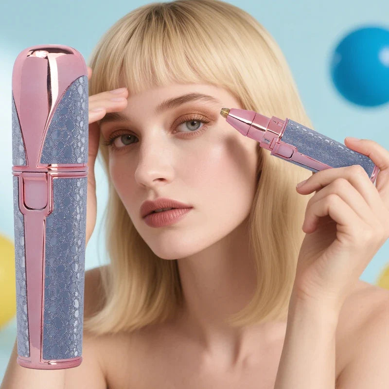 1pcs Usb Electric Eyebrow Trimmer Facial Hair Epilator Eyebrow Razor Women Body Painless Hairs Remover Shaver Eyebrows Profiler