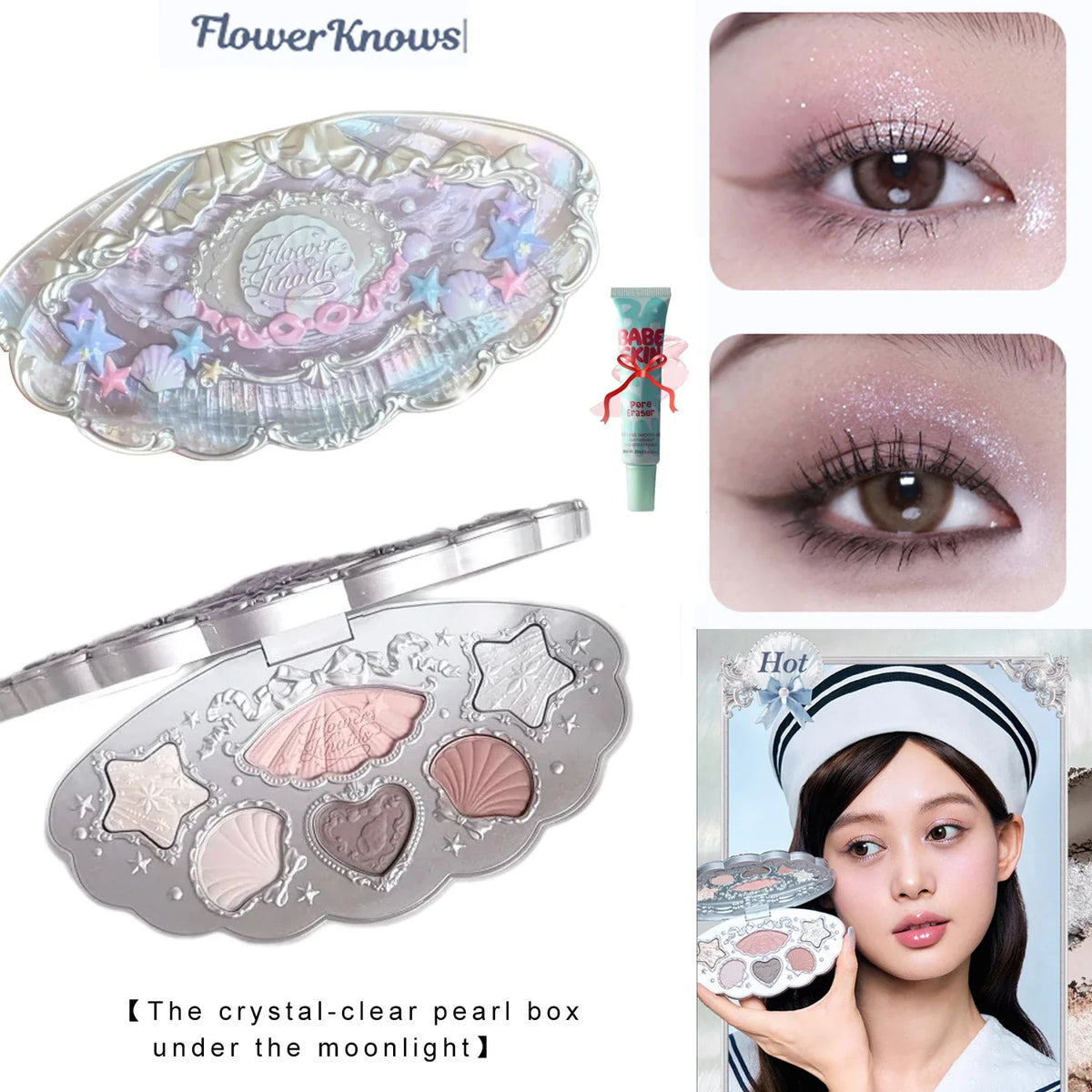 Flower Knows Chocolate Wonder-Shop 8-Color Eyeshadow Palette