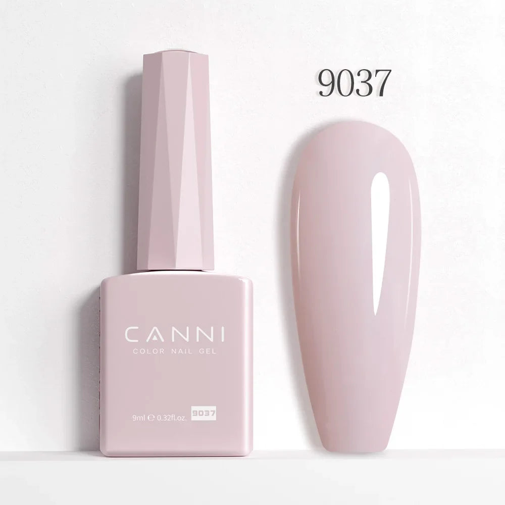 CANNI Hema Free Nail Gel Polish Fall Color Collection Semi Permanent Diamong Long Wear Top Coat Red Gorgeous JellyNude Color 9ml