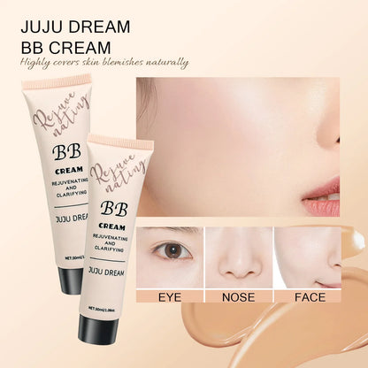 BB cream, isolation cream, liquid foundation, moisturizing, oil control, long-lasting makeup, milk, dry skin, and no powder