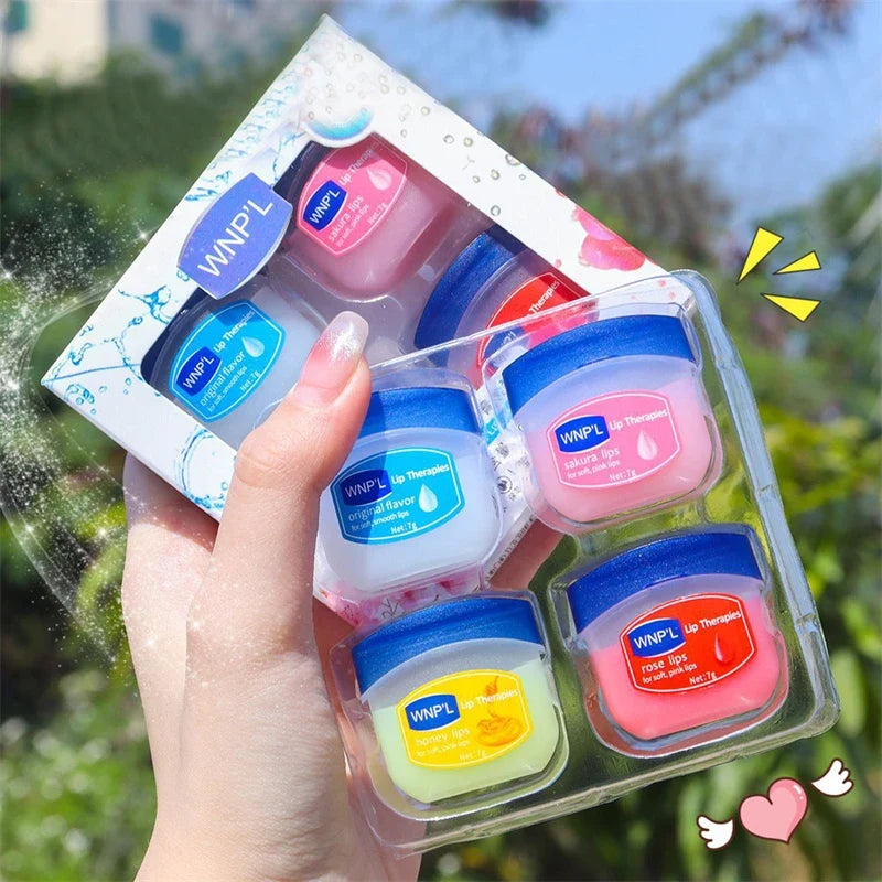 4PCS Moisturizing Lip Balm Healing All-natural Lip Mask For Dry Lips Lip Moisturizing Power Lip Care Nourishing Repair