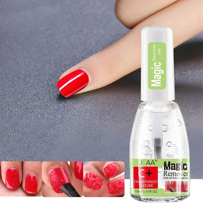 3-5 Mins Fast Remover Magic Remover Gel Nail Polish 15ml Soak Off UV LED Burst Removal Cleaner Nail Art Tools Manicure Cleaner