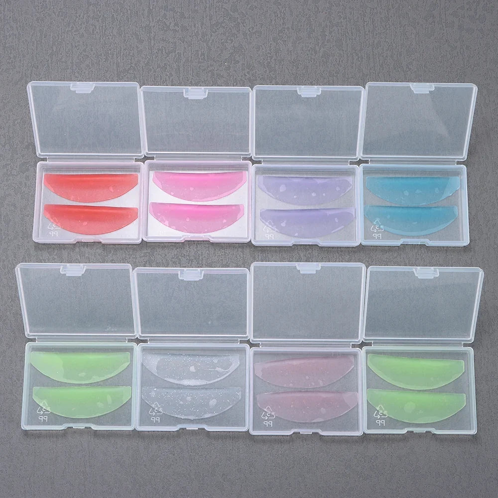 1Pair Silicone Eyelash Perm Pads Lashes Rods Shield Lifting 3D Eyelash Curler Accessories Applicator Makeup Tool
