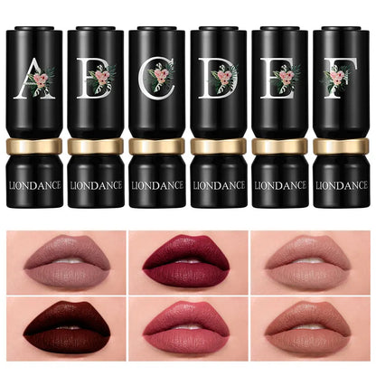 LIONDANCE Velvet Matte Lipstick Nude Soft Dark Color High Pigmented Long-Lasting Waterproof Lip Balm for Women Gift for Girls