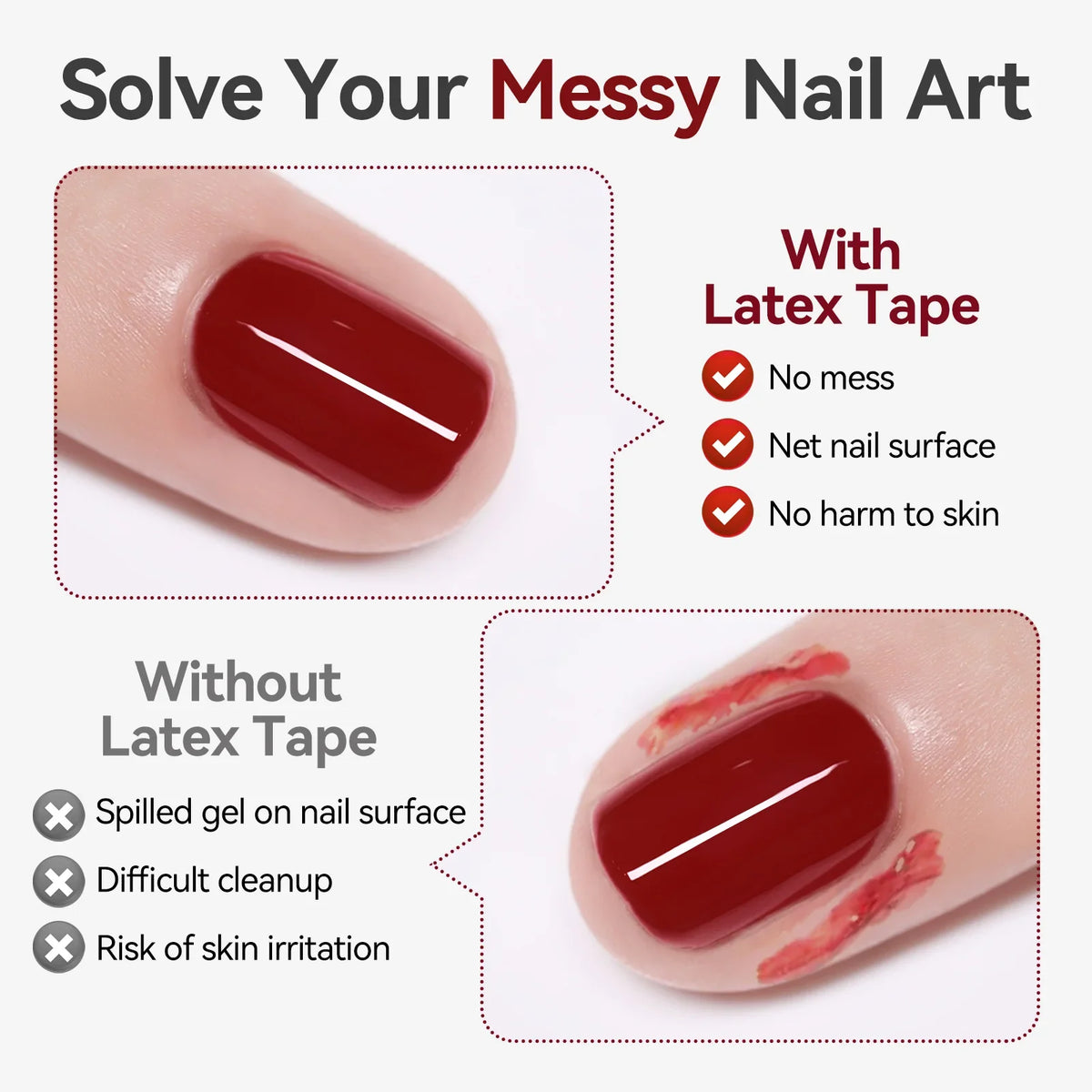 BORN PRETTY 15ml Peel Off Nail Latex Tape Gel Nail Polish Anti-freezing Quick Dry No Need for Curing Nails Finger Protector Tool