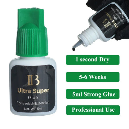 Original IB Lash Glue Super Plus Hyper Bond New Master Glue I-Beauty Eyelash Extension Adhesive Long Lasting Fast Dry Korea Glue