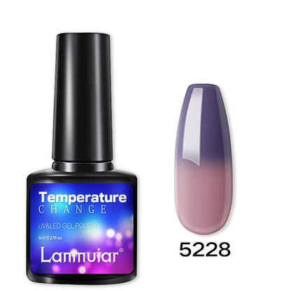 Temperature Color Changing Thermal Nail Polish Fast Drying Water-based Gradient Nail Varnish Manicure Supplies Nail Art