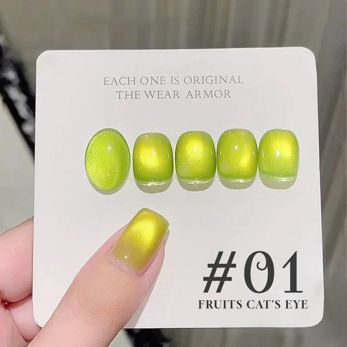 MIANEL 12ML Emperor Green Cat Eye Gel Nail Polish Whitenning Nails Green Nails Suitable For Nail Salons Nail Supplies  1-21pcs