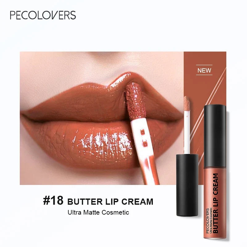 1PC Waterproof Liquid Lipstick 21 Color Vitamin E Makeup Sets Lip Glosses Lip Plumpers