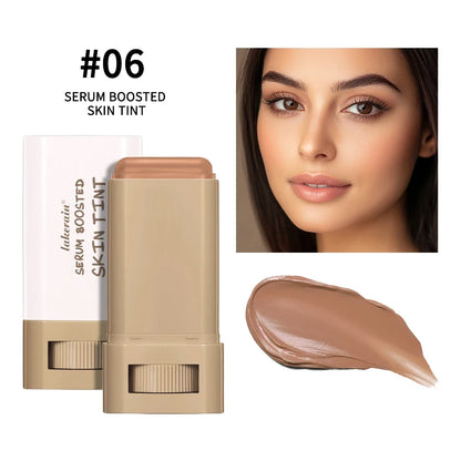 New Balm Serum Boosted Skin Tint Silky Texture Moisturizing Coverage Plumper Even Skin Tone Best Stick Foundation Travel Makeup